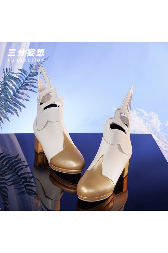 1/3 Delusion Genshin Impact Traveler Lumine Cosplay Shoes